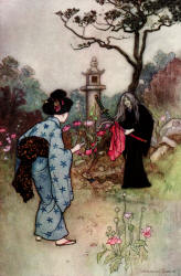 Warwick Goble - 'The Nurse' from ''Green Willow and other Japanese Fairy Tales''