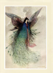 Sample Greeting card showing a Warwick Goble illustration from ''Green Willow and other Japanese Fairy Tales'' (1910)