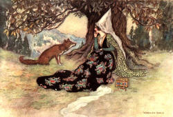 Warwick Goble - 'Grannonia and the Fox' from ''Stories from the Pentamerone'' (1911)