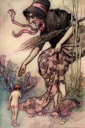 Warwick Goble - 'I always forgive every one the momet they tell me the truth of their own accord' from ''The Water-babies, a fairy tale for a Land-baby''
