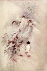 Warwick Goble - 'The ladies all gathered gossamer in autumn' from ''The Water-babies, a fairy tale for a Land-baby''
