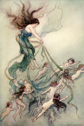 Warwick Goble - 'She was the Queen of them all' from ''The Water-babies, a fairy tale for a Land-baby''