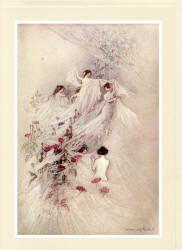 Greeting Card sample showing a Warwick Goble illustration for ''The Water-babies: A Fairy Tale for a Land-baby'' (1909)