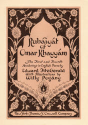 Willy Pogany's Title Page design for the 1930 Edition of ''Rubaiyat of Omar Khayyam''