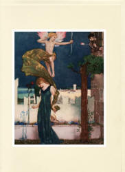 Greeting Card sample showing a William Russell Flint illustration from ''The Canterbury Tales of Geoffrey Chaucer'' (1913)
