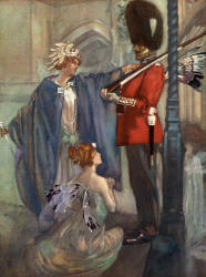 William Russell Flint - 'You are a brave follow. You're a fairy from this moment' for 'Iolanthe; or, The Peer and the Peri' from ''Iolanthe and Other Operas'' (1910)