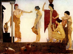 William Russell Flint - 'Others again go for water to the well' from ''The Odyssey of Homer'' (1924)