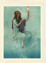 Greeting Card sample showing a William Russell Flint illustration for ''The Thoughts of the Emperor Marcus Aurelius Antoninus'' (1909)