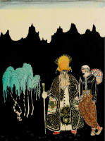 Kay Nielsen - 'When he had walked a day or so, a strange man met him, 'Whither way? asked the man' for the tale 'The Widow's Son' in ''East of the Sun and West of the Moon''