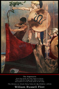Fine Art Poster sample showing a William Russell Flint illustration from ''The Heroes; or, Greek Fairy Tales for My Children'' (1912)